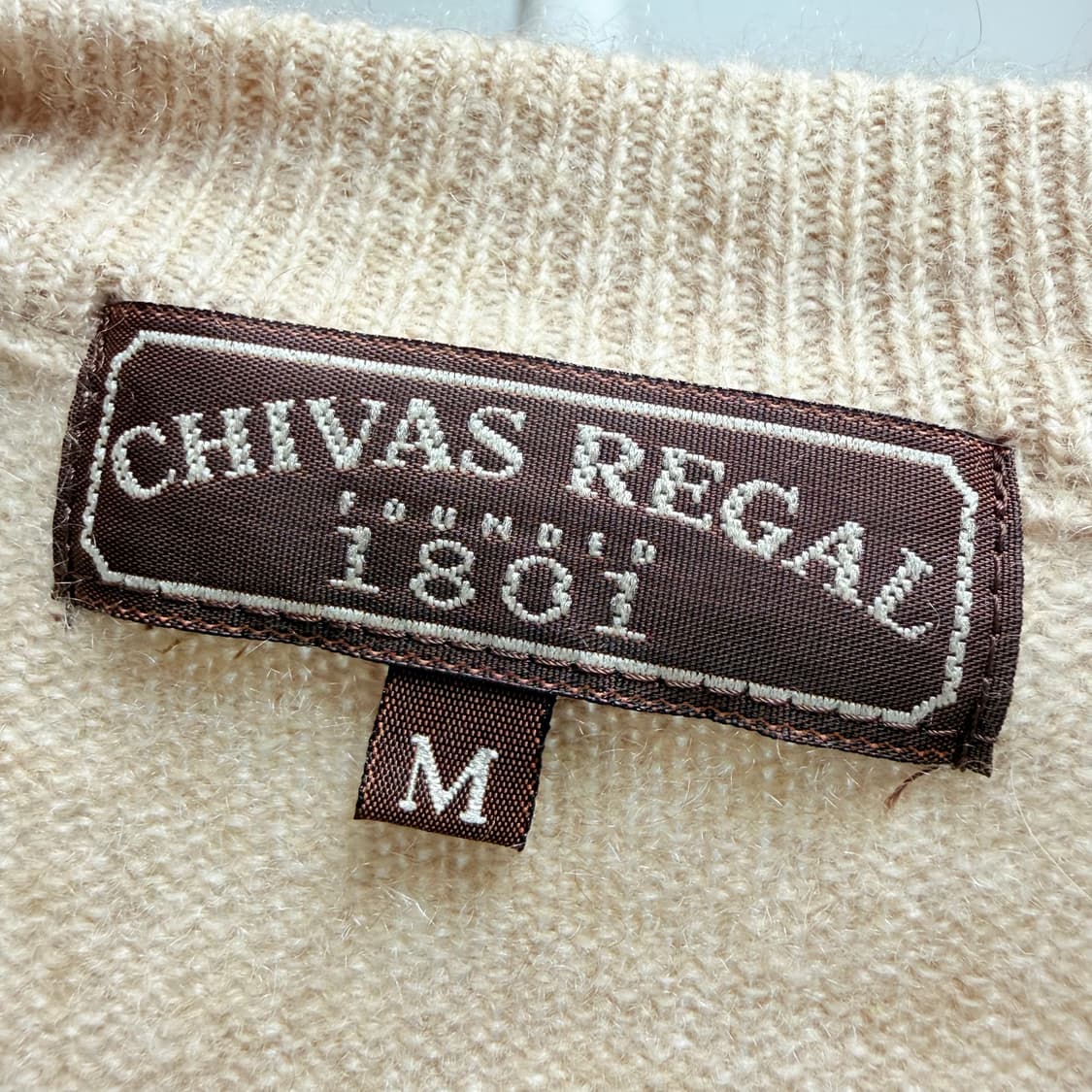 [캐시미어 100%] 오트밀 베이지 브이넥 니트 M 상품이미지4