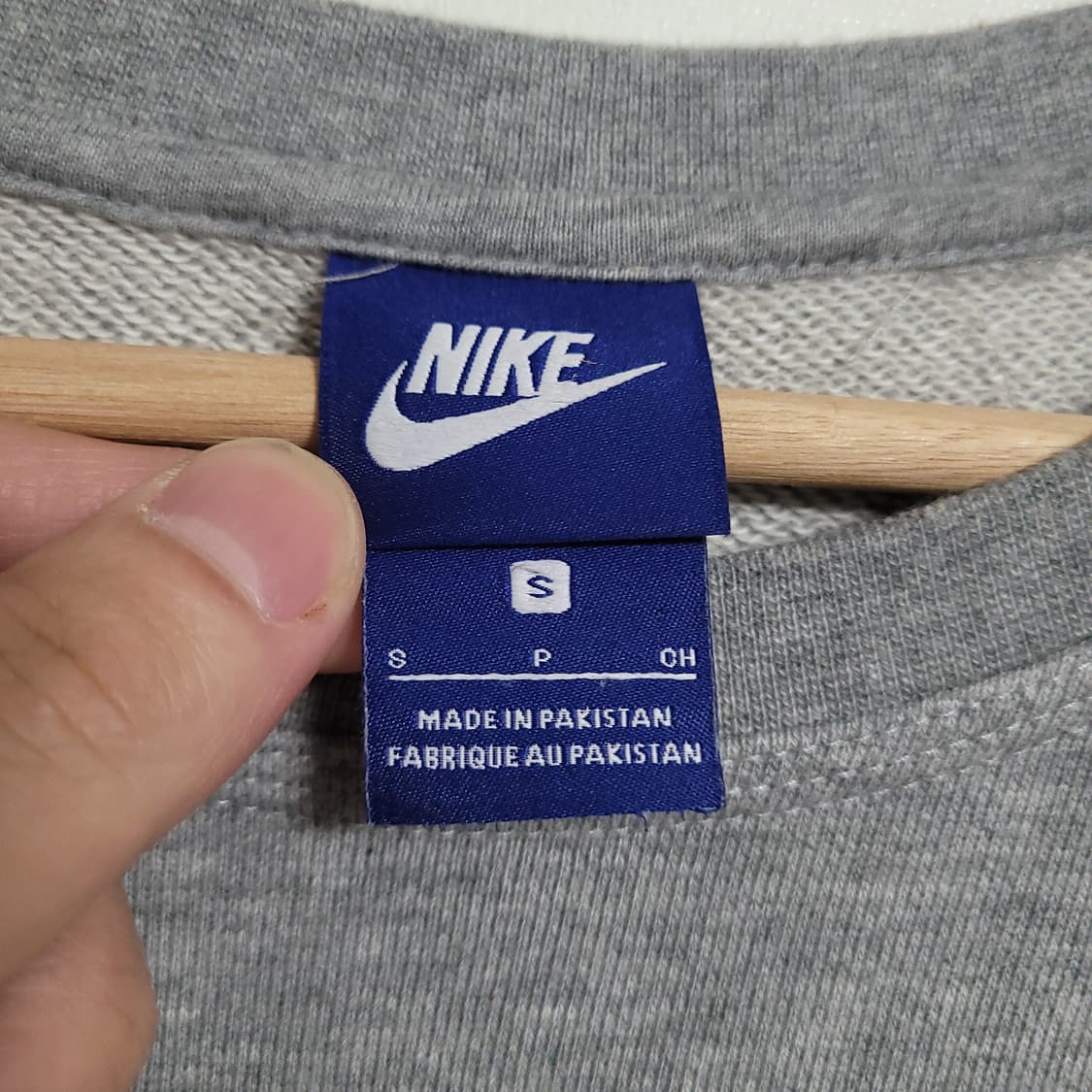 (S) NIKE 나이키 스우시 맨투맨 그레이 상품이미지2