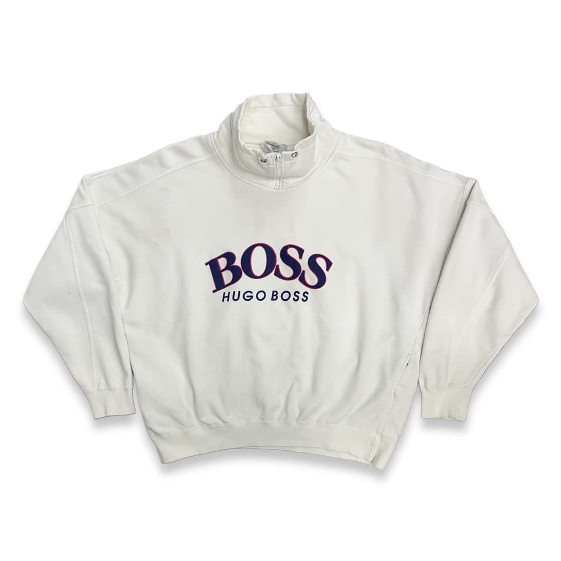 80s HUGO BOSS 풀집업 스웻셔츠 M 상품이미지1