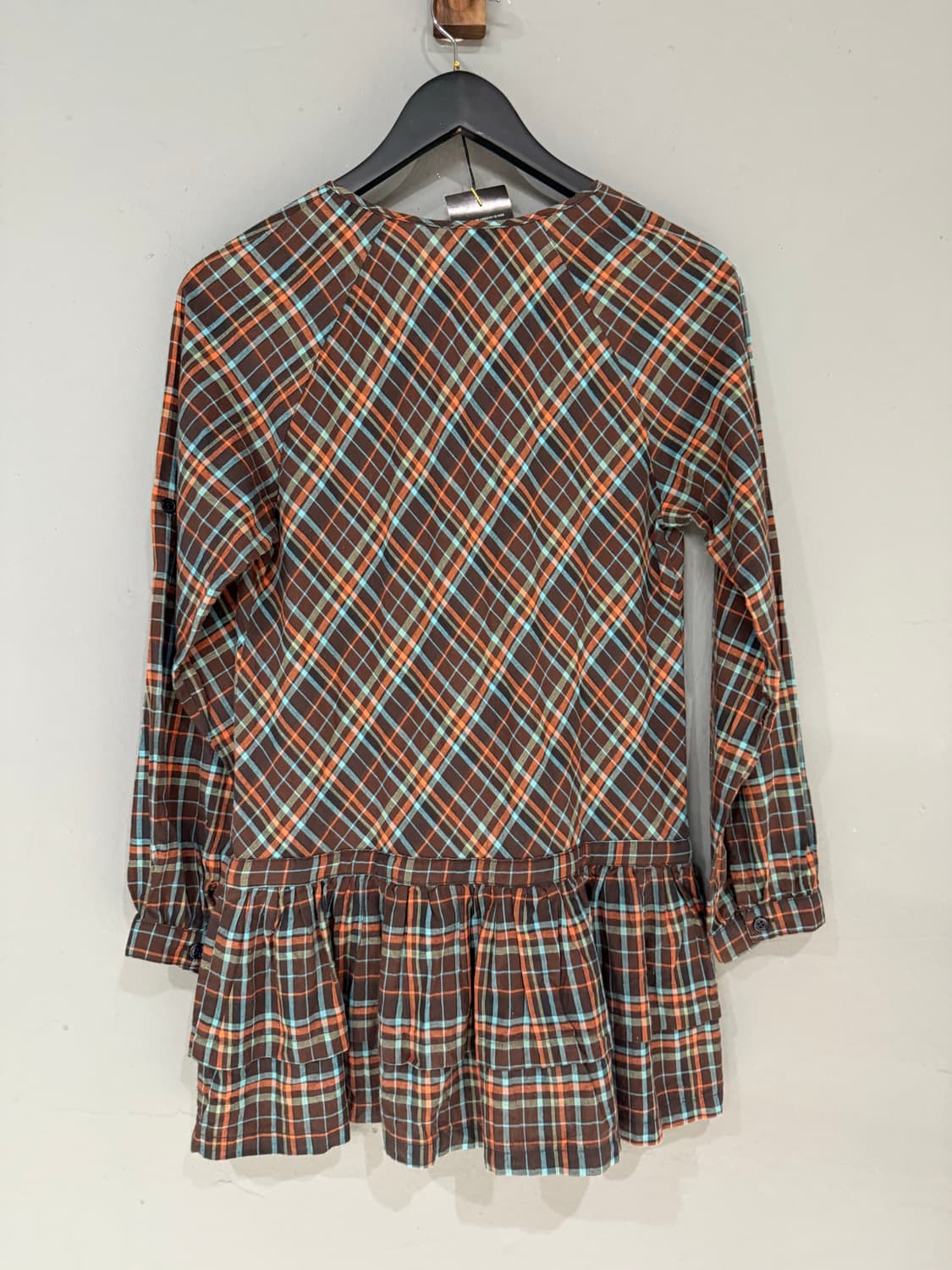 check pattern can-can detail shirt 상품이미지7