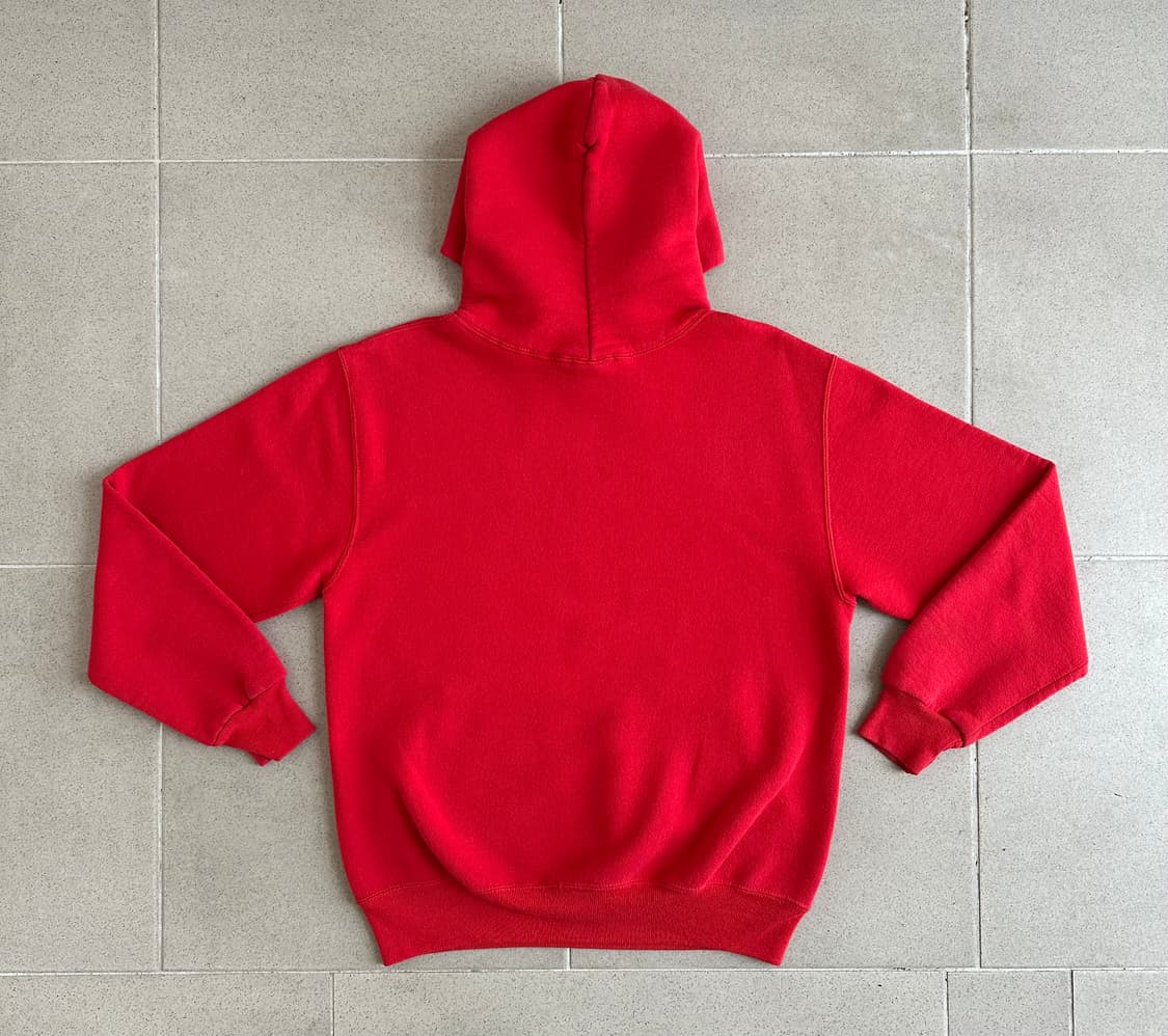 90s 빈티지 러셀 후드 레드 M USA 상품이미지2