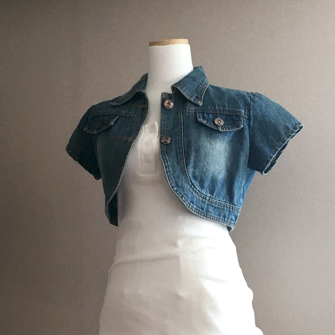 데님 볼레로 자켓 상품이미지4