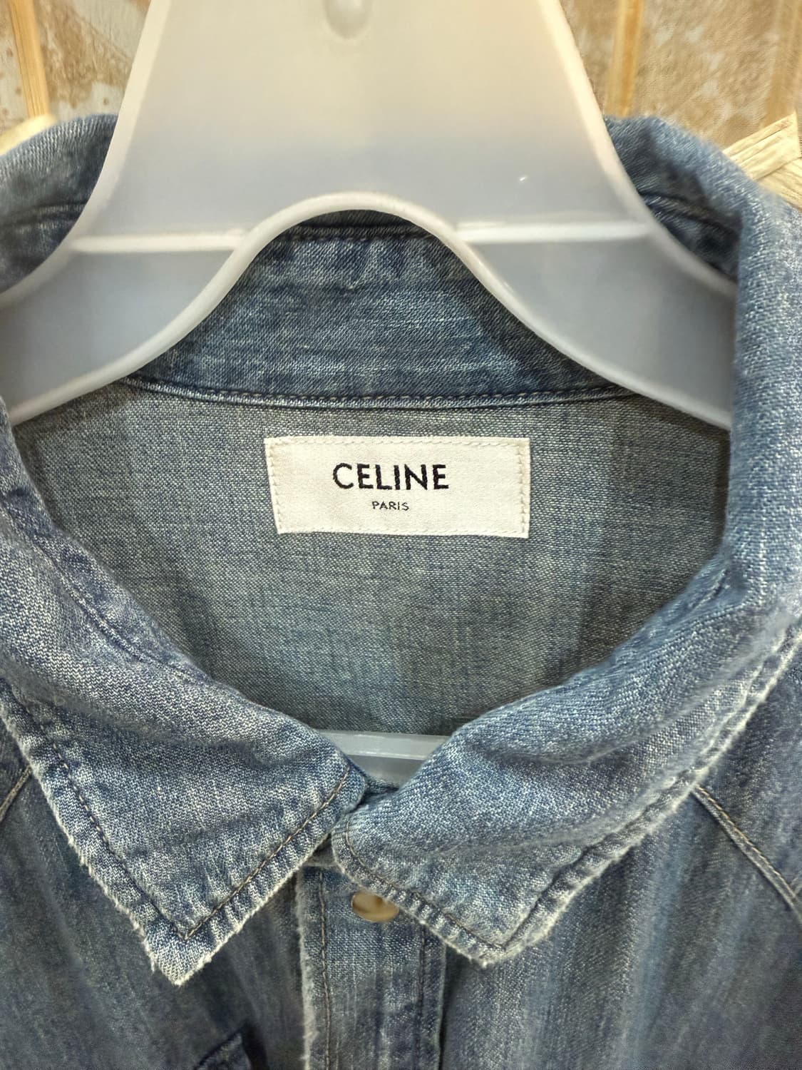 105/22ss 정품 셀린느 롱 데님셔츠 팝니다 상품이미지2