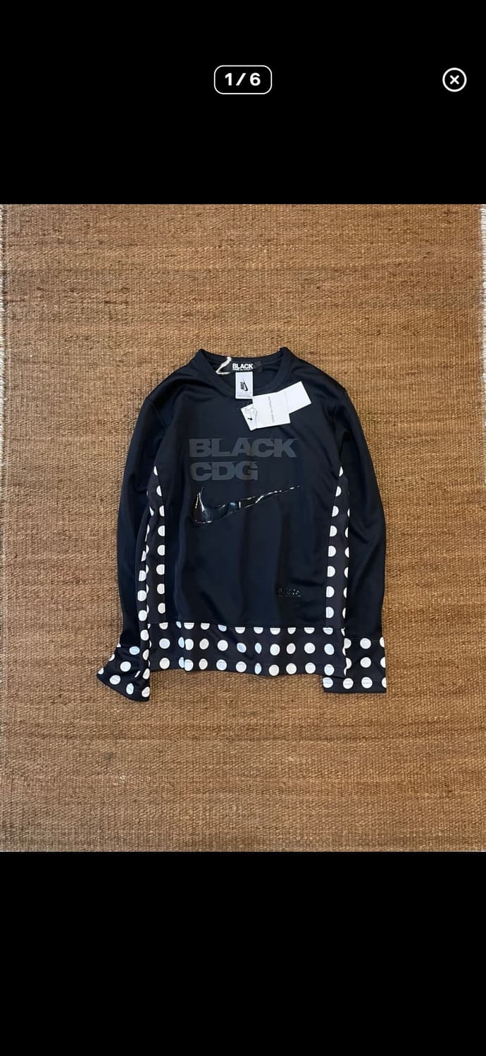 꼼데가르송 블랙 X 나이키 티셔츠 상품이미지1