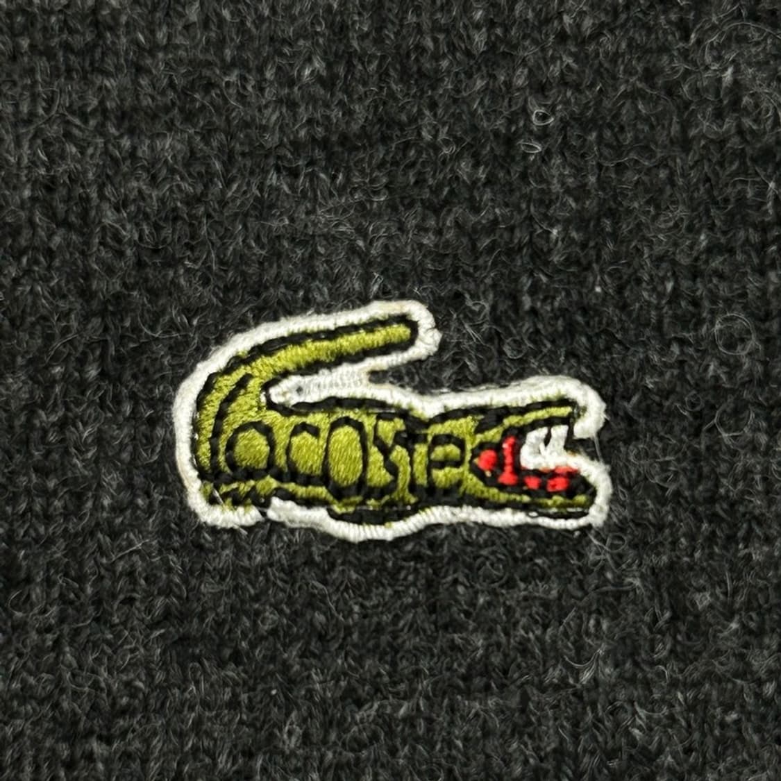 LACOSTE (일본판) 차콜 울 가디건 OS 상품이미지2
