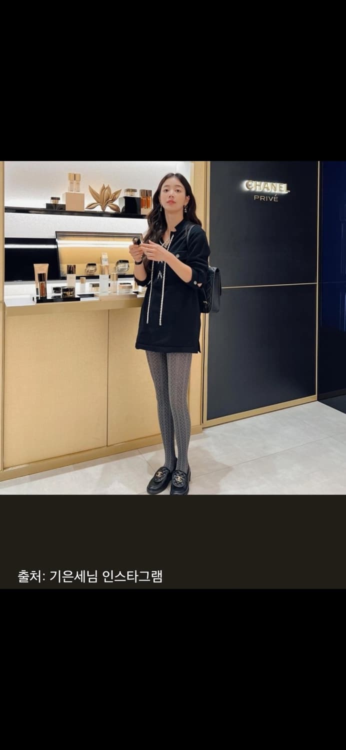 샤넬 턴락 로퍼 램스킨 & 골드 메탈 블랙 상품이미지3