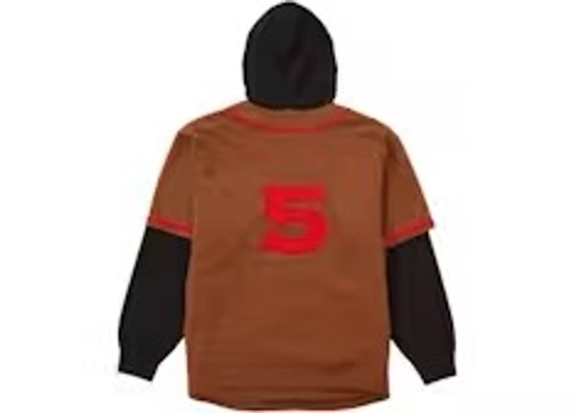 슈프림 supreme 22ss 베이스볼 져지 후드 상품이미지2