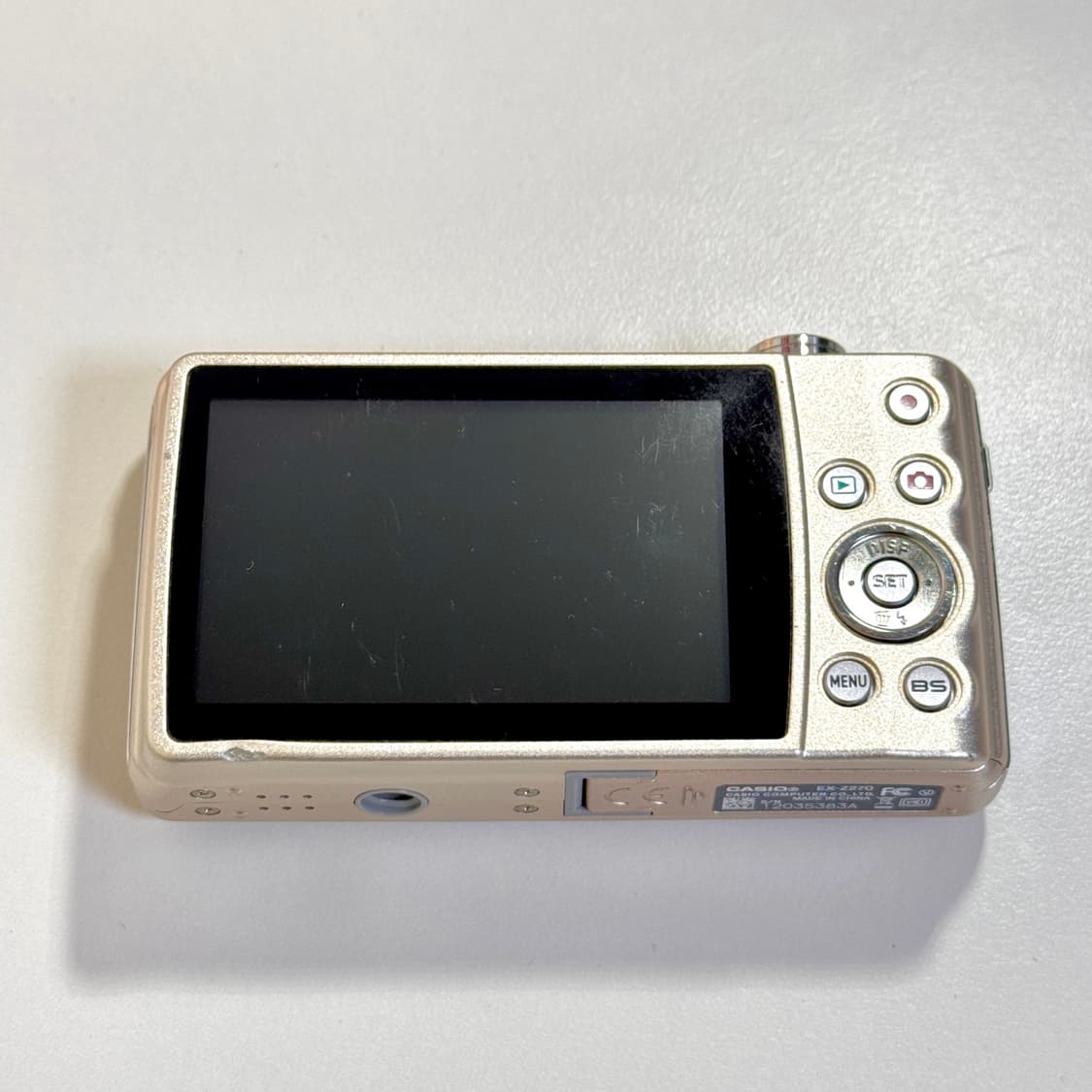 카시오 엑슬림 EX-Z270 샴페인골드 빈티지디카 상품이미지8