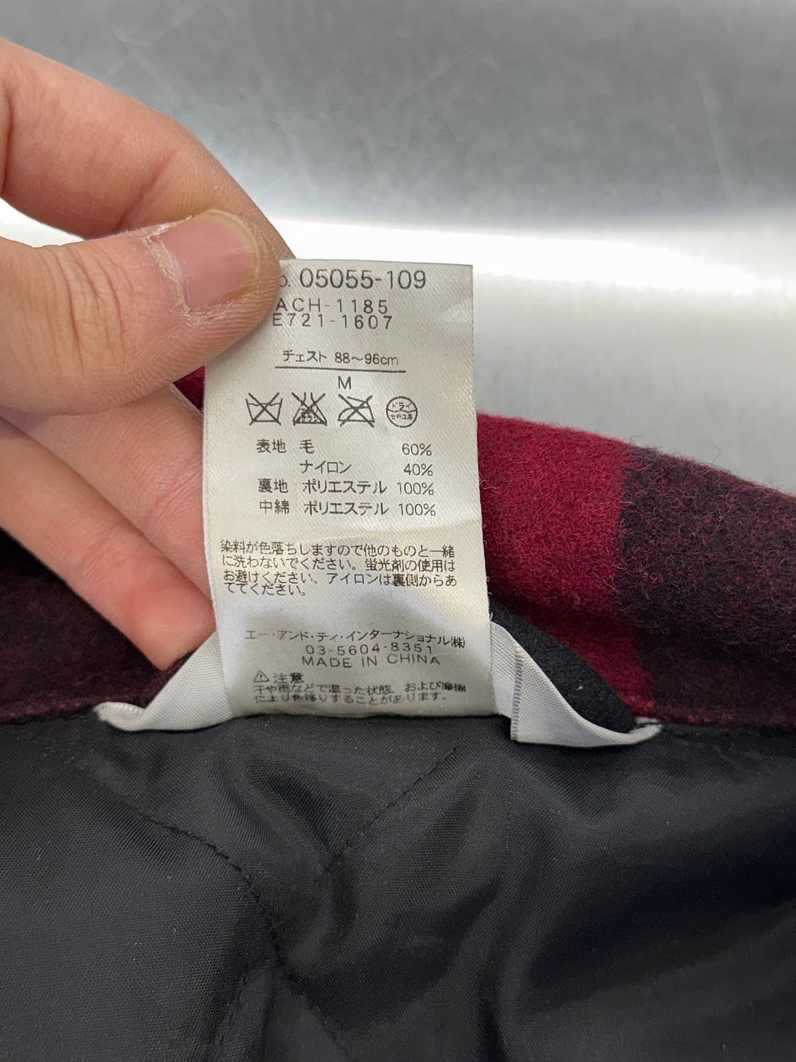 칼하트 레드 블록 버팔로 체크 워크 울 셔츠 자켓 상품이미지8