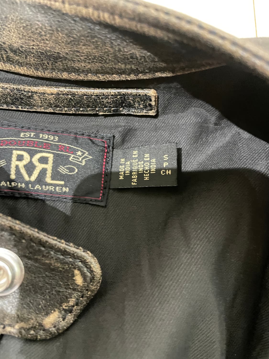 Rrl 모토레더자켓 s사이즈 상품이미지2