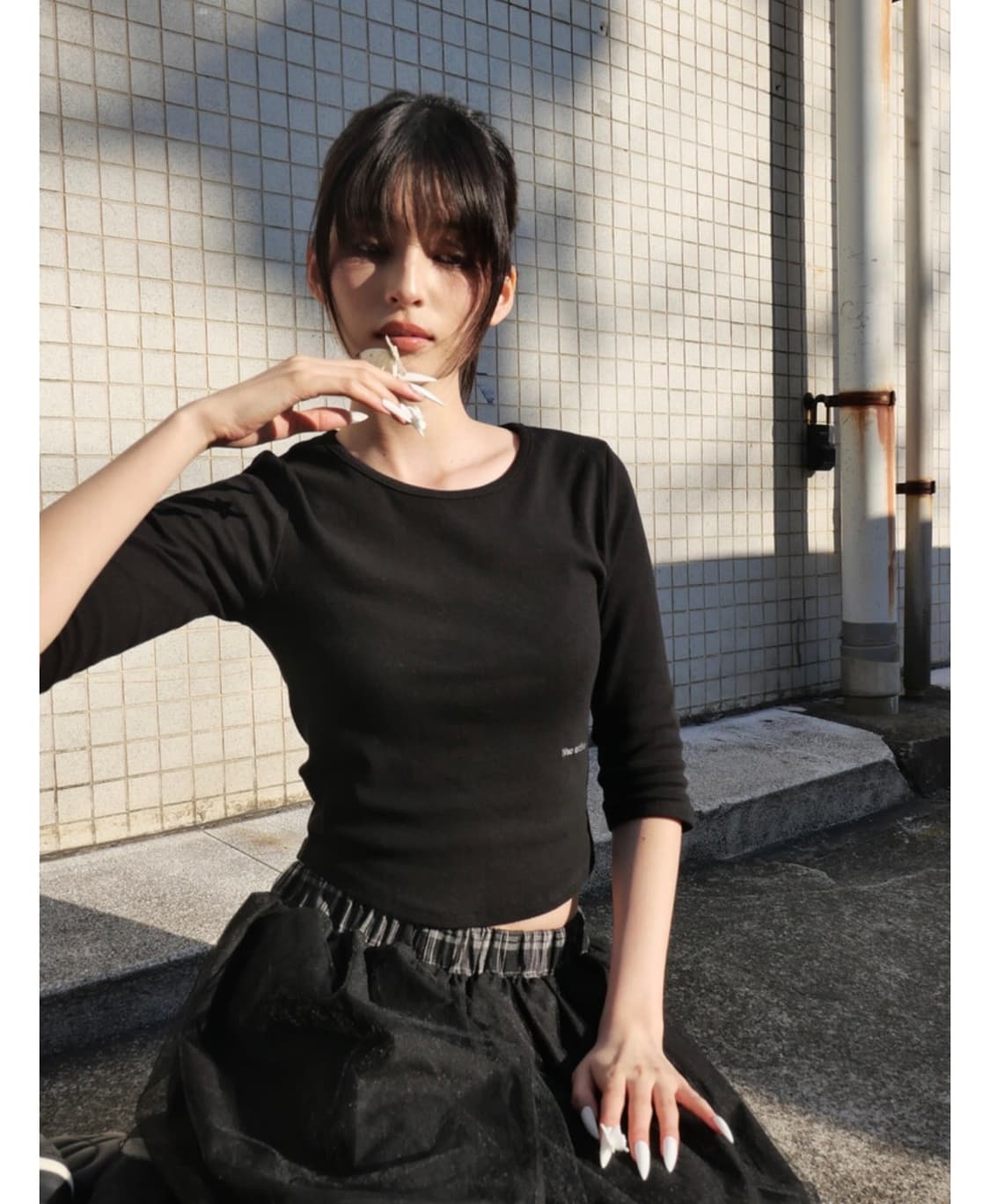 Wsc archive Plain 3/4 Tee 001 상품이미지3