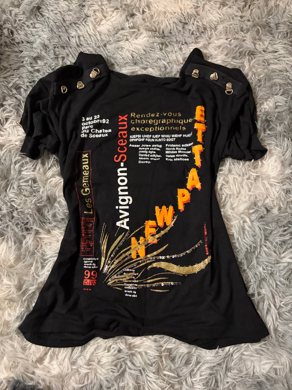 Y2k 펑크갸루깔 티셔츠 상품이미지1