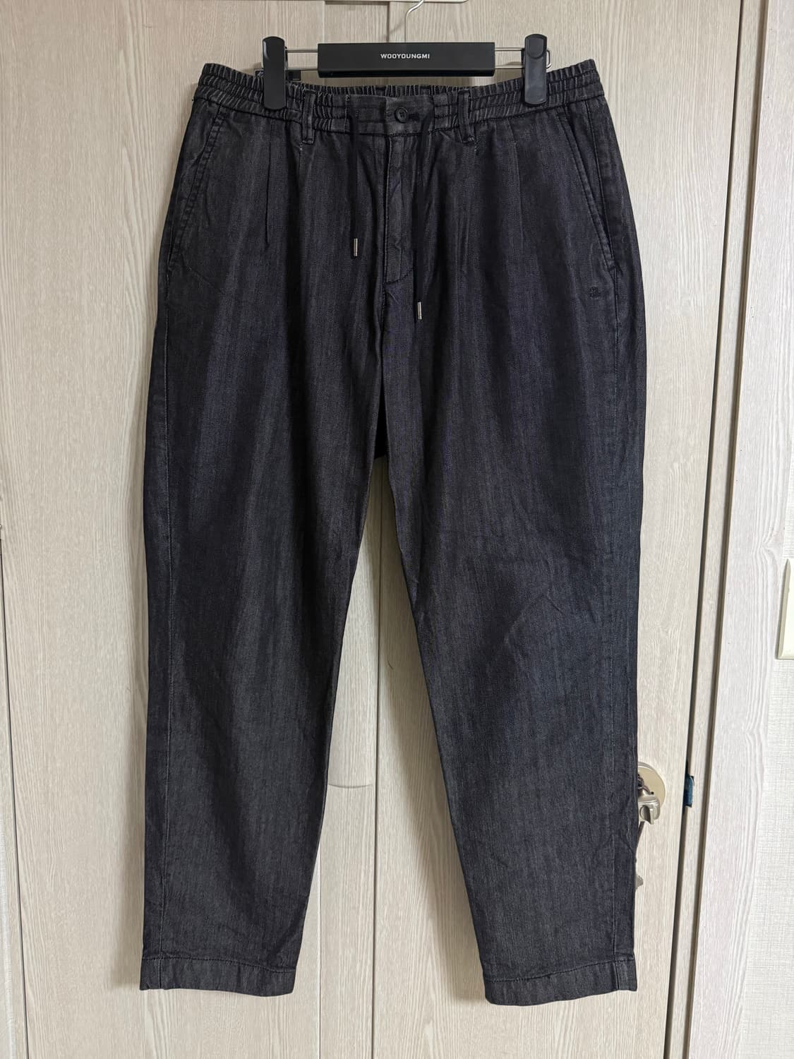 알레그리 블랙 캐시혼방 데님 바지 90사이즈 상품이미지2