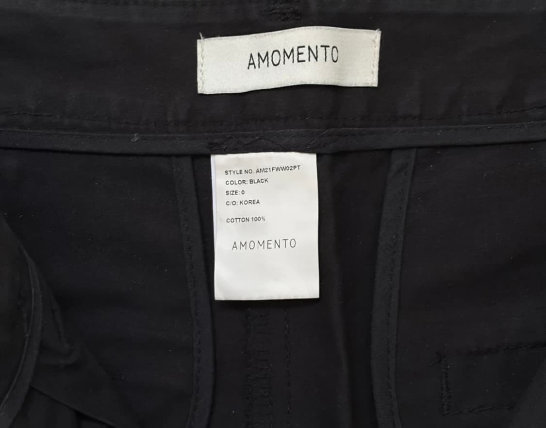아모멘토 배럴핏 커브드 코튼 팬츠  상품이미지2