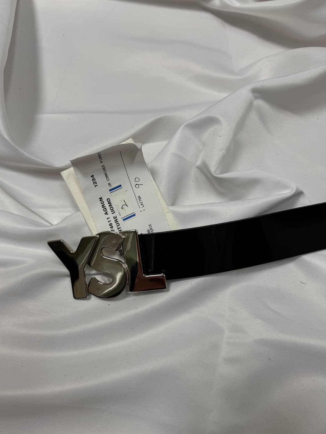 생로랑 실버 벨트 상품이미지2