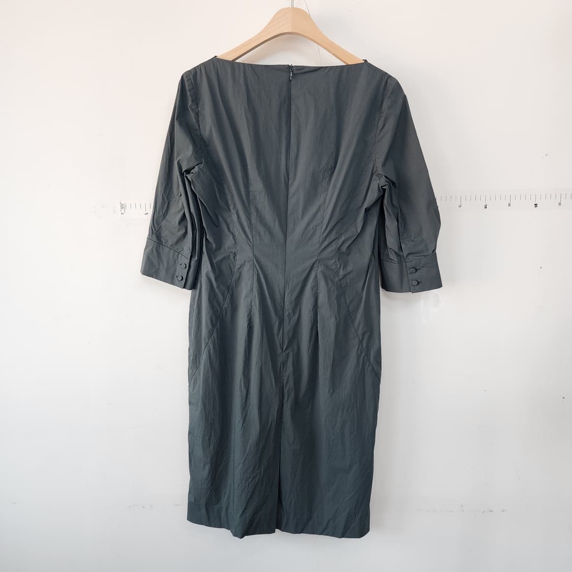 지고트 카라넥 반팔 원피스 상품이미지3