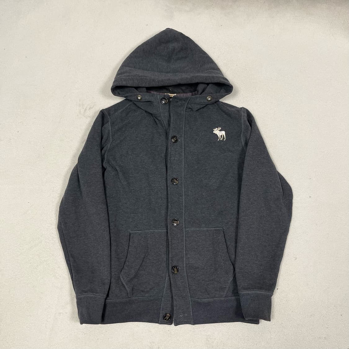 Abercrombie Grey Button Hoodie 상품이미지4
