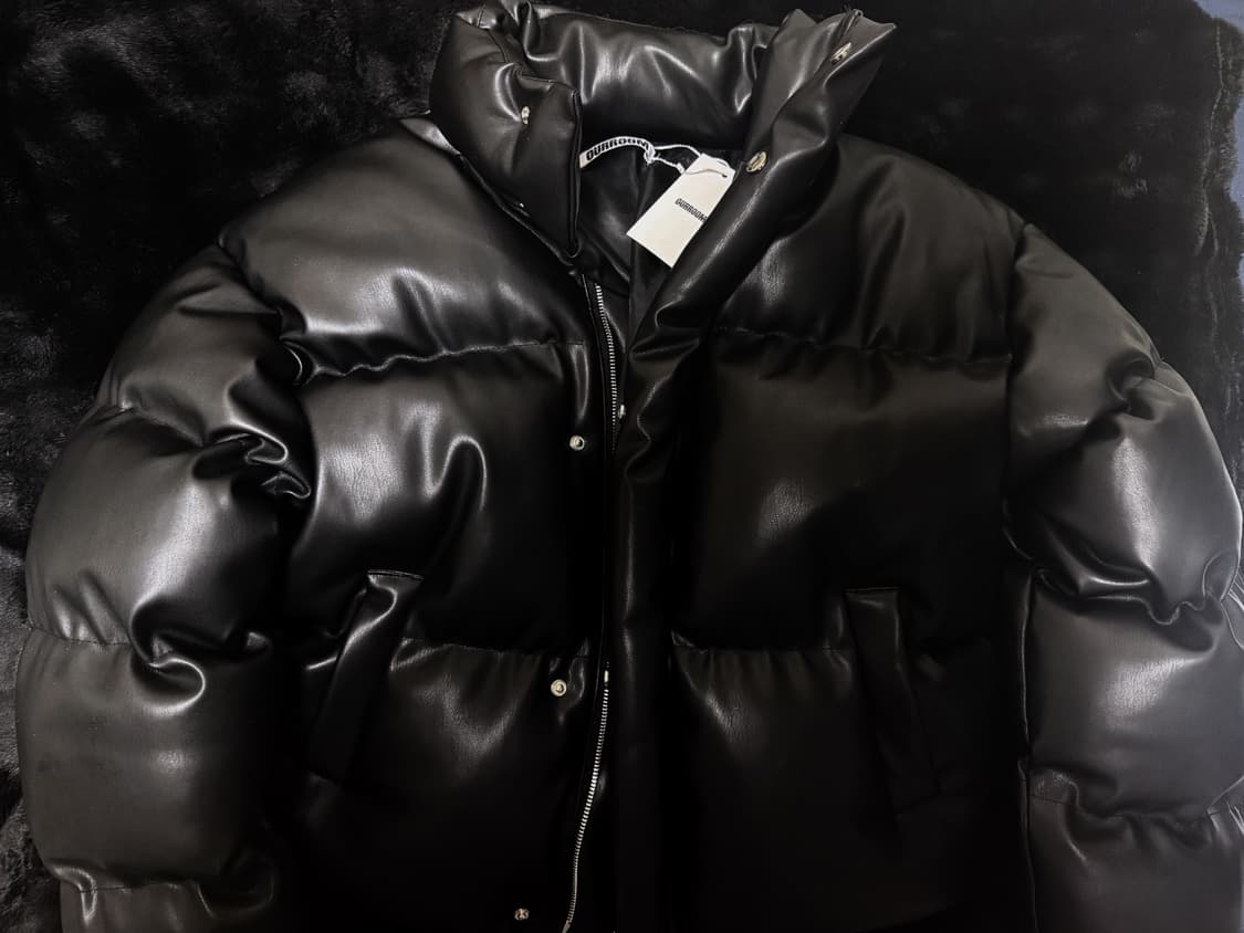 코시하루 린느 레더패딩 블랙 상품이미지1