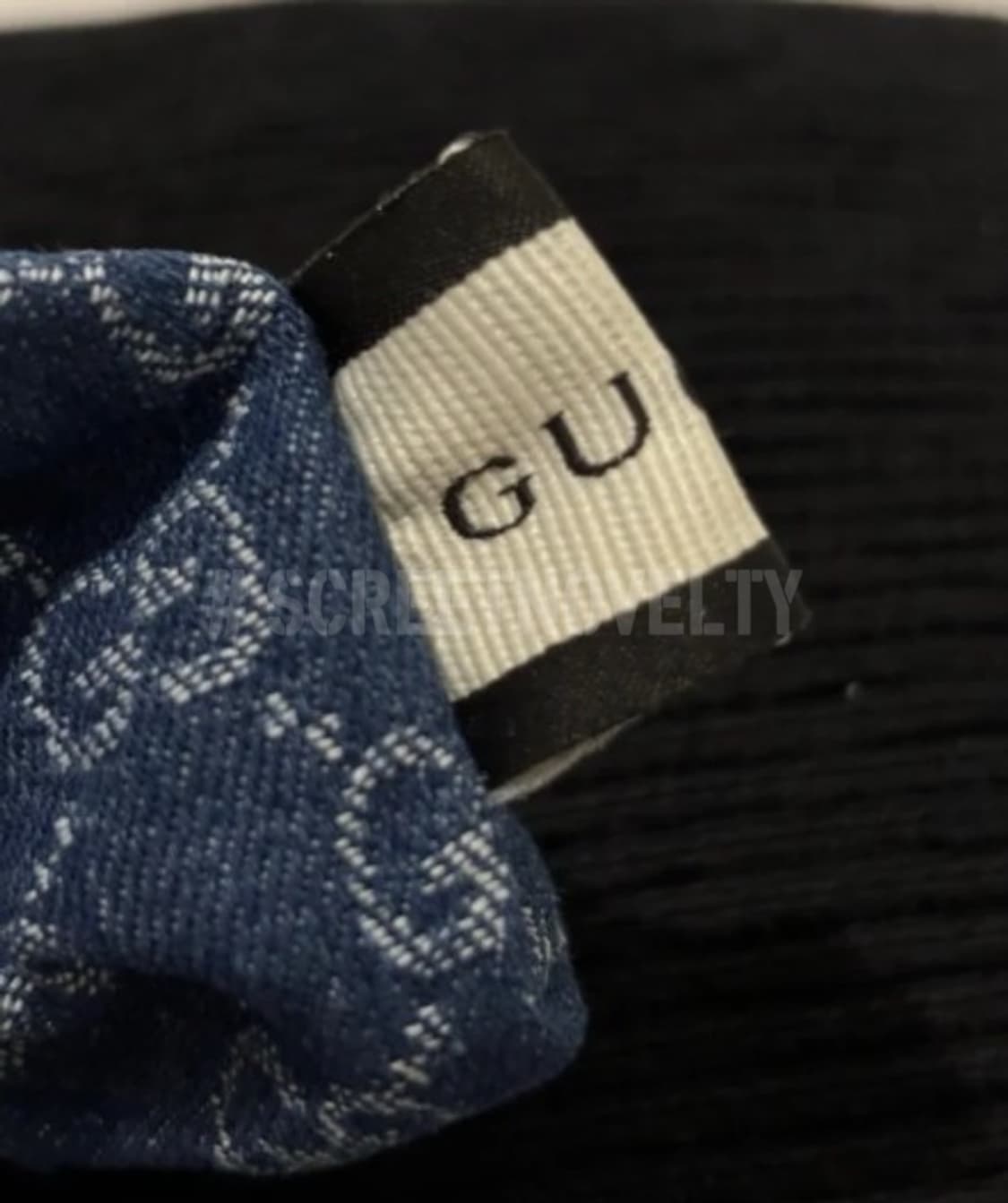 구찌 데님 더블G 골드 헤어슈슈 상품이미지4