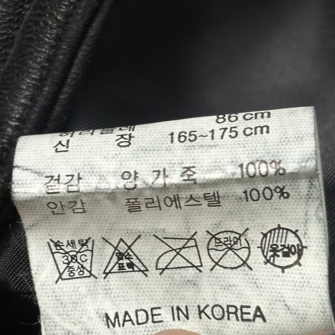 라이더 자켓 블랙 100 상품이미지6