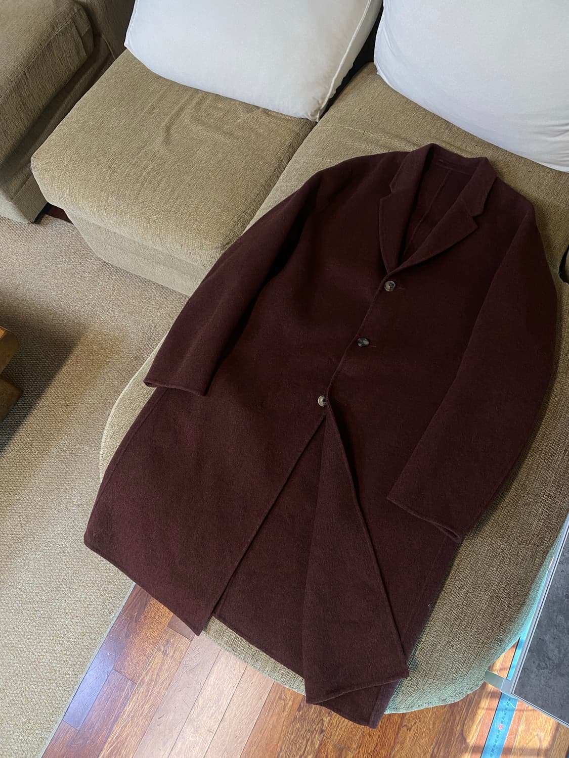 아크네스튜디오 캐시미어 채드 카멜멜란지 핸드메이드 코트 상품이미지4