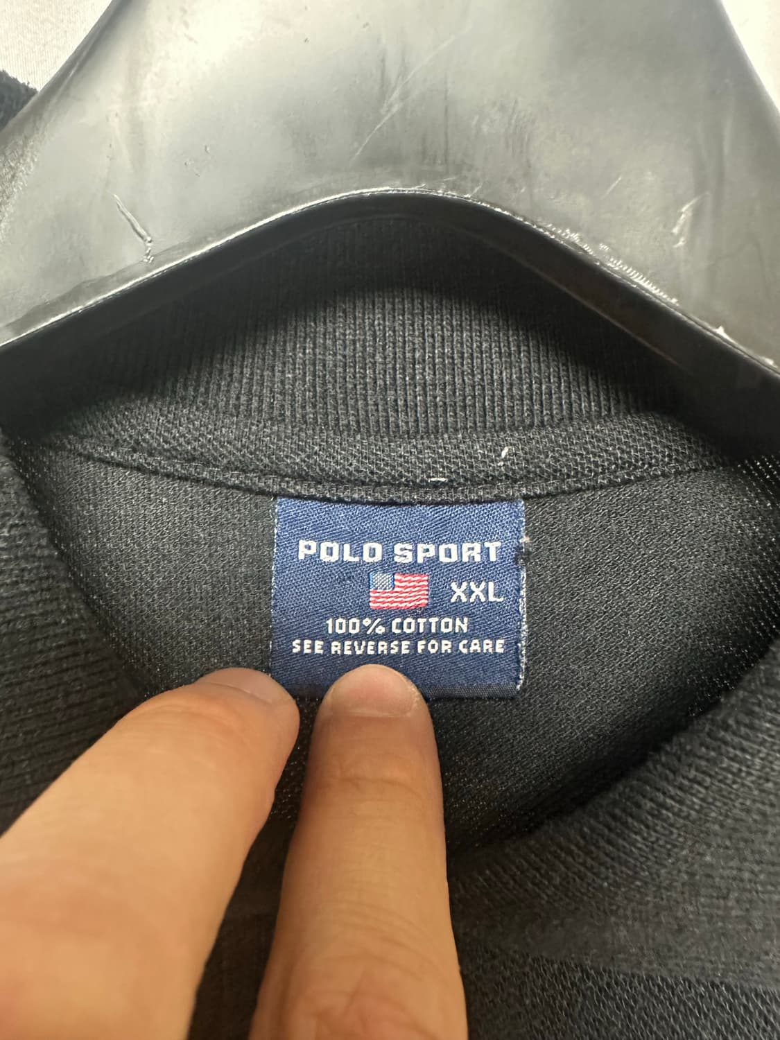 no.174 폴로스포츠 카라반팔셔츠 블랙 90사이즈 상태굿 상품이미지3