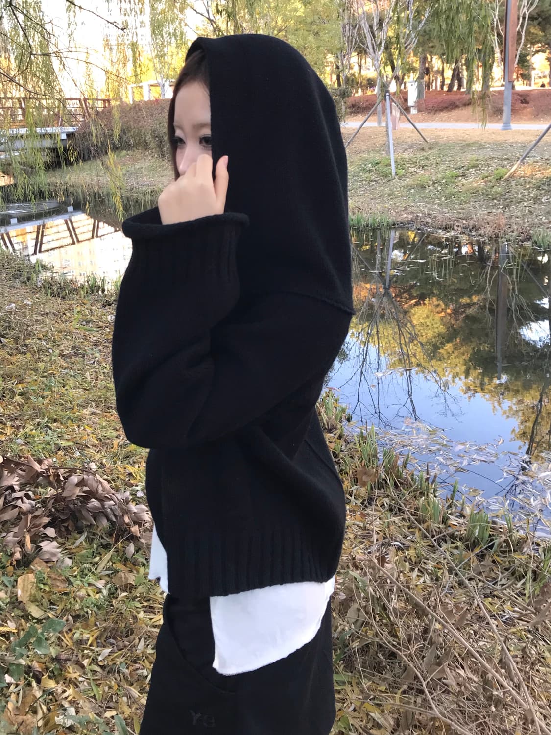 Y’s by 요지 야마모토 빅 후드 울 볼레로 자켓 상품이미지2