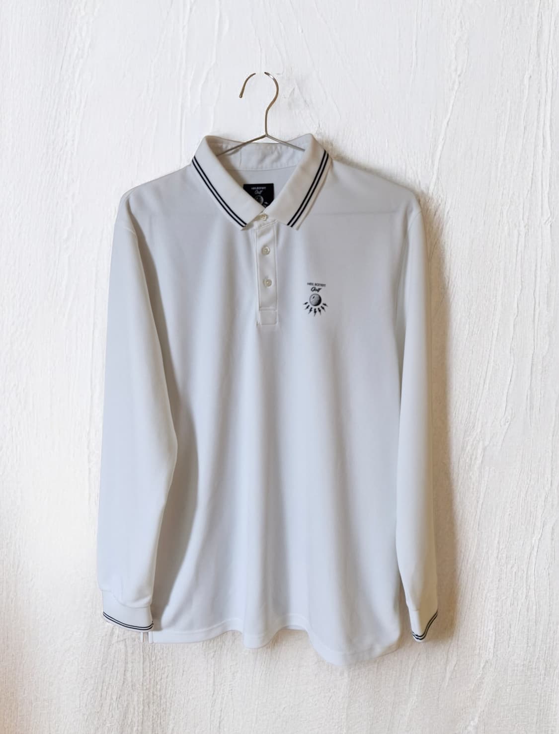 닐바렛 골프 카라 긴팔 화이트 XL 상품이미지1