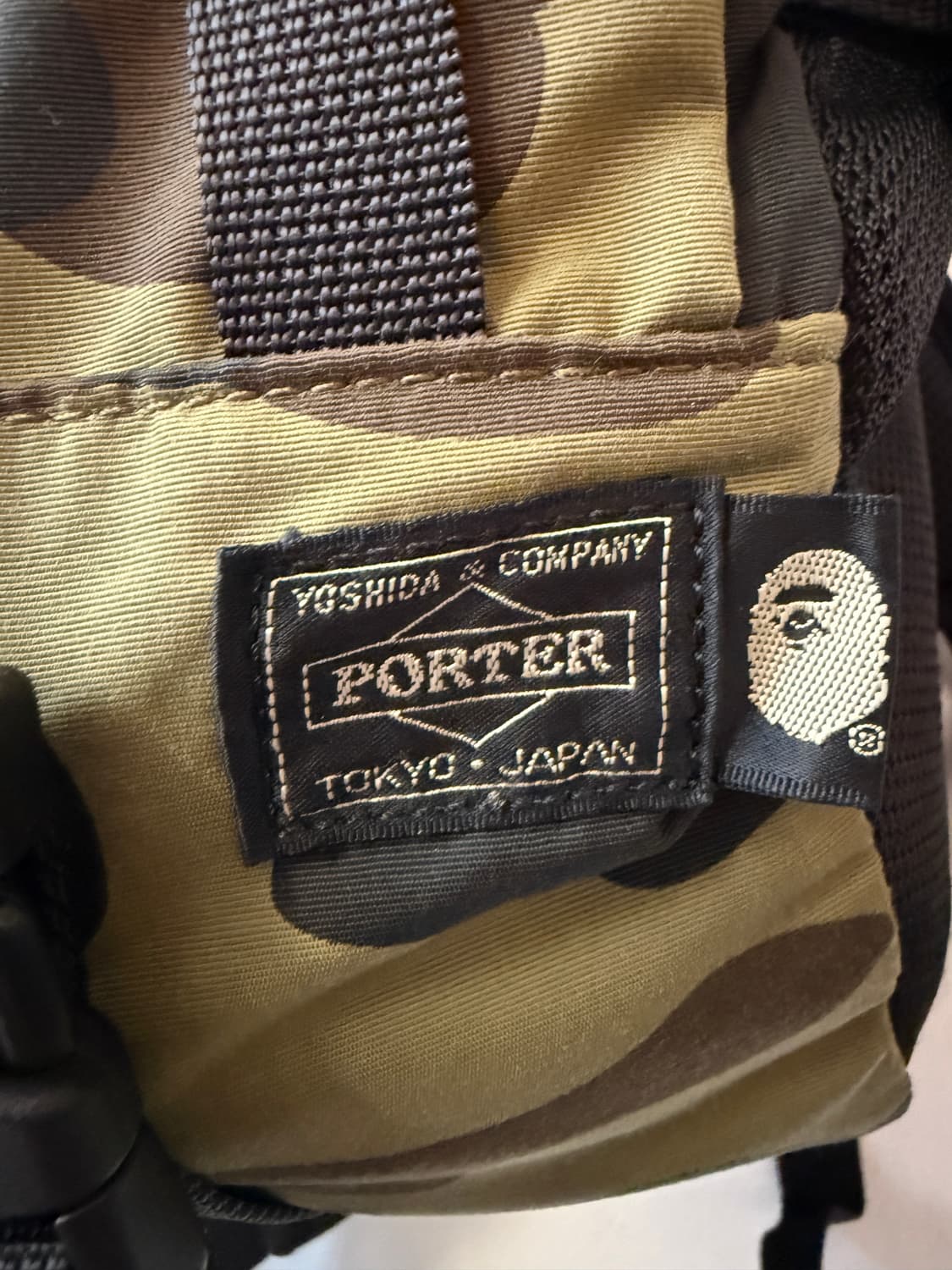 Bape x Porter camo backpack 상품이미지2