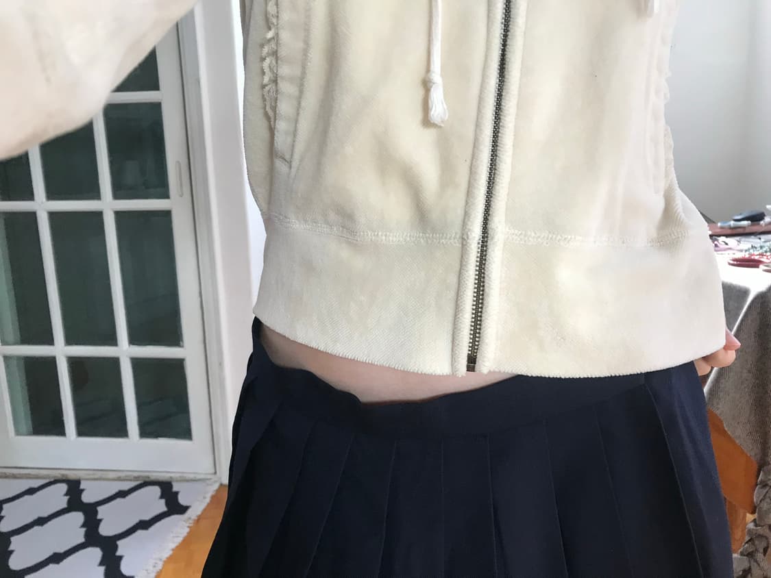 vintage lace zip-up hoodie 상품이미지5