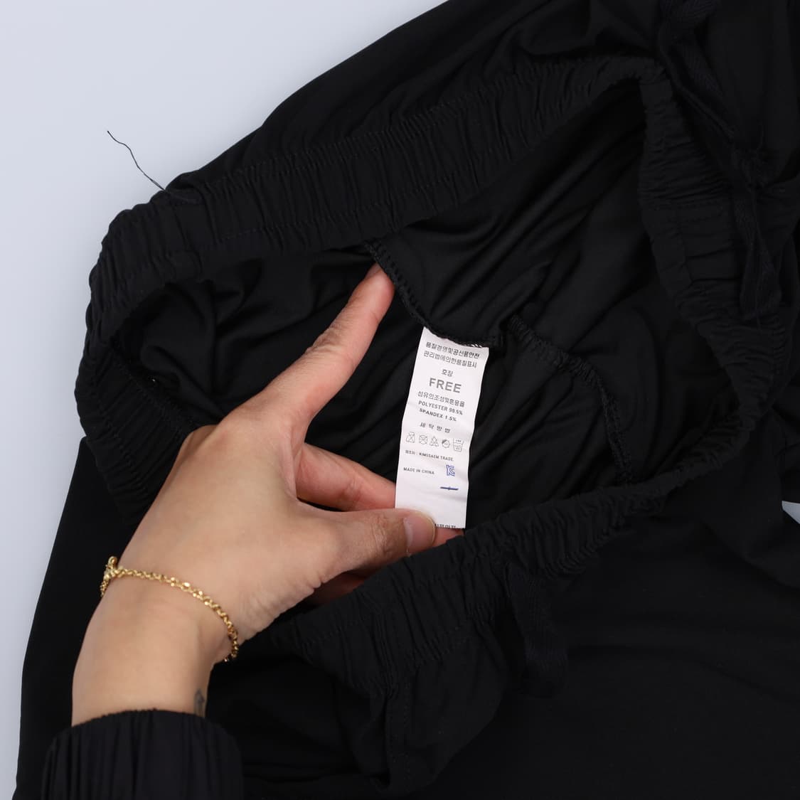 F 빈티지 블랙 반바지 0423H1 상품이미지3