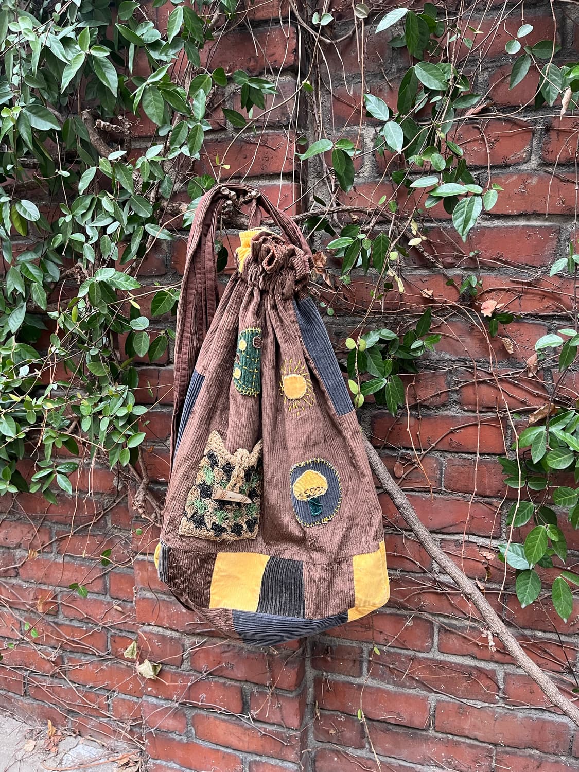 일본 히피무드 패치 복조리 백팩 상품이미지1