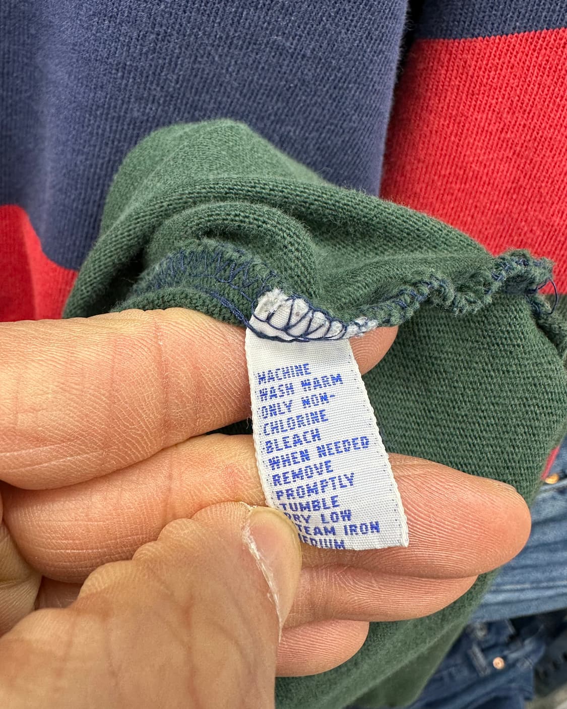 (L)폴로 단가라 럭비티-M1793 상품이미지5