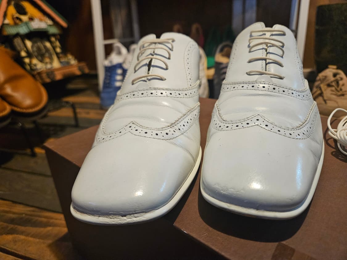 루이비통 LV 남성 화이트 가죽 슈즈 / 클래식 레어 / 정품 풀구성
 상품이미지6