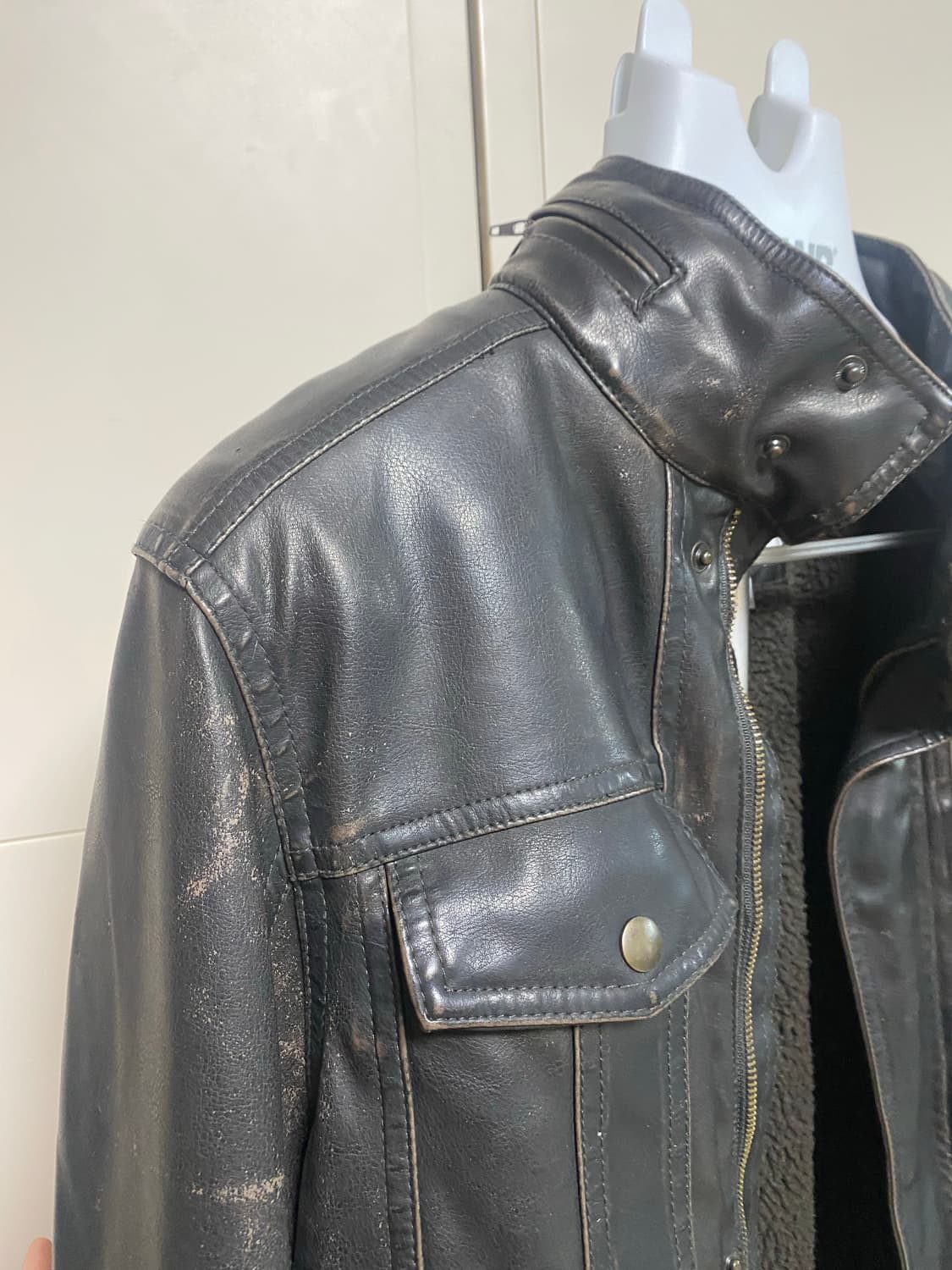 리바이스 빈티지한 가죽 자켓 M 상품이미지7