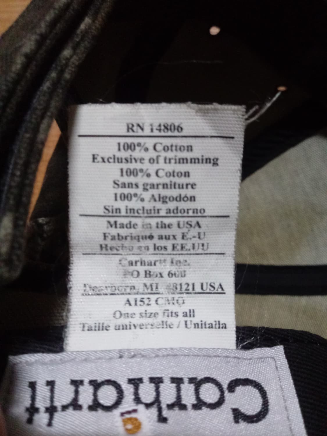 칼하트 리얼트리 카모캡 볼캡 상품이미지6