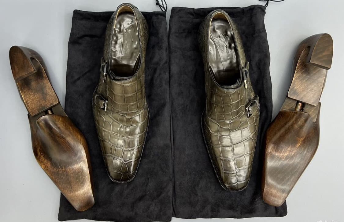 GUCCI 구찌 뭉크 슈트랩 슈즈(크로커다일 스킨-악어가죽)해외발송 상품이미지8