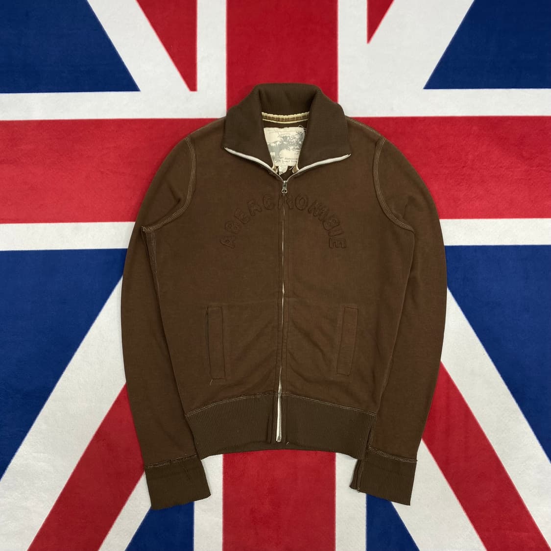 아베크롬비 브라운 져지 M 실측L 상품이미지1