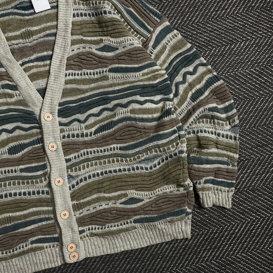 이태리 아카이브 빈티지 박시핏 케이블 가디건 y 3491 상품이미지3