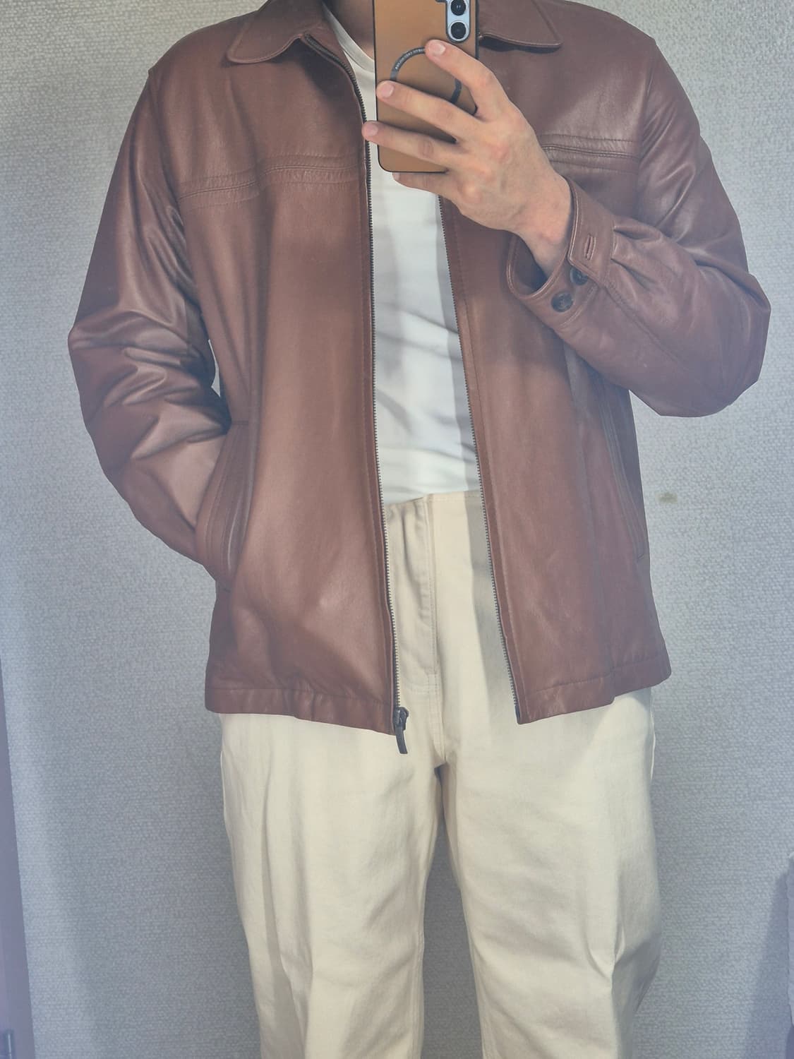 Lyle & Scott 빈티지 가죽자켓 상품이미지3