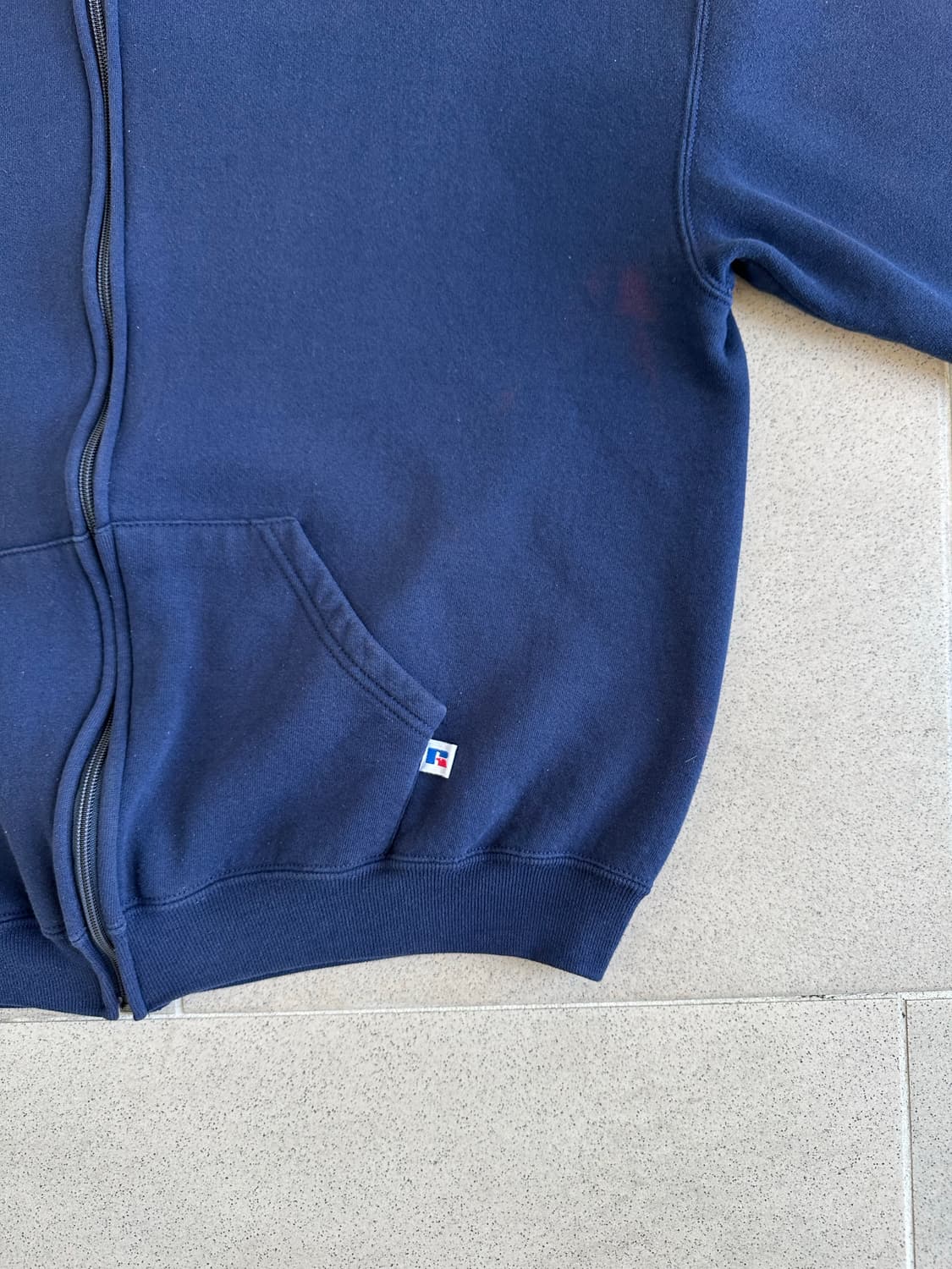 90s 빈티지 러셀 후드집업 네이비 XL 상품이미지3