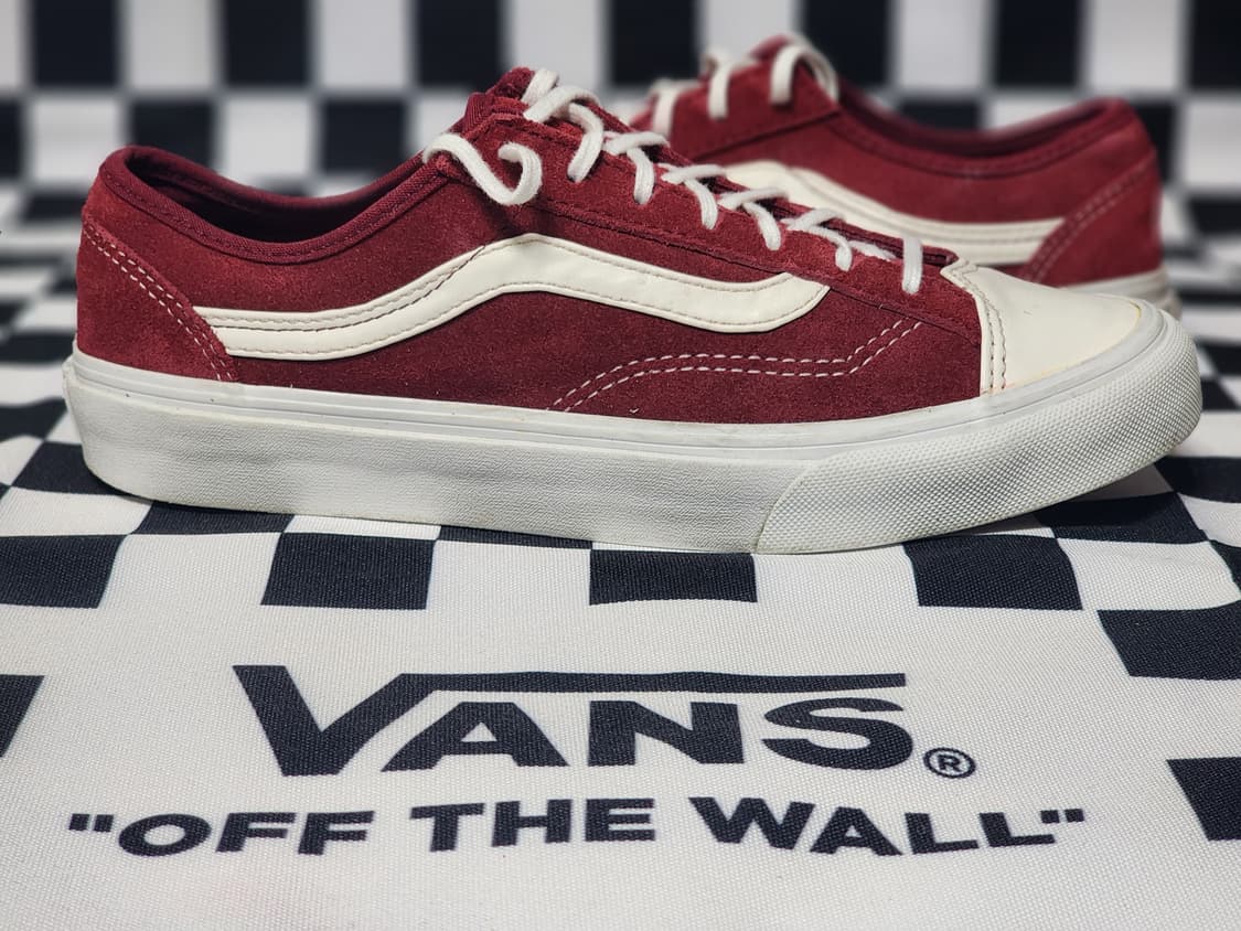 Vans 올드스쿨 36 레드 스웨이드 스니커즈 240 상태좋음 상품이미지1