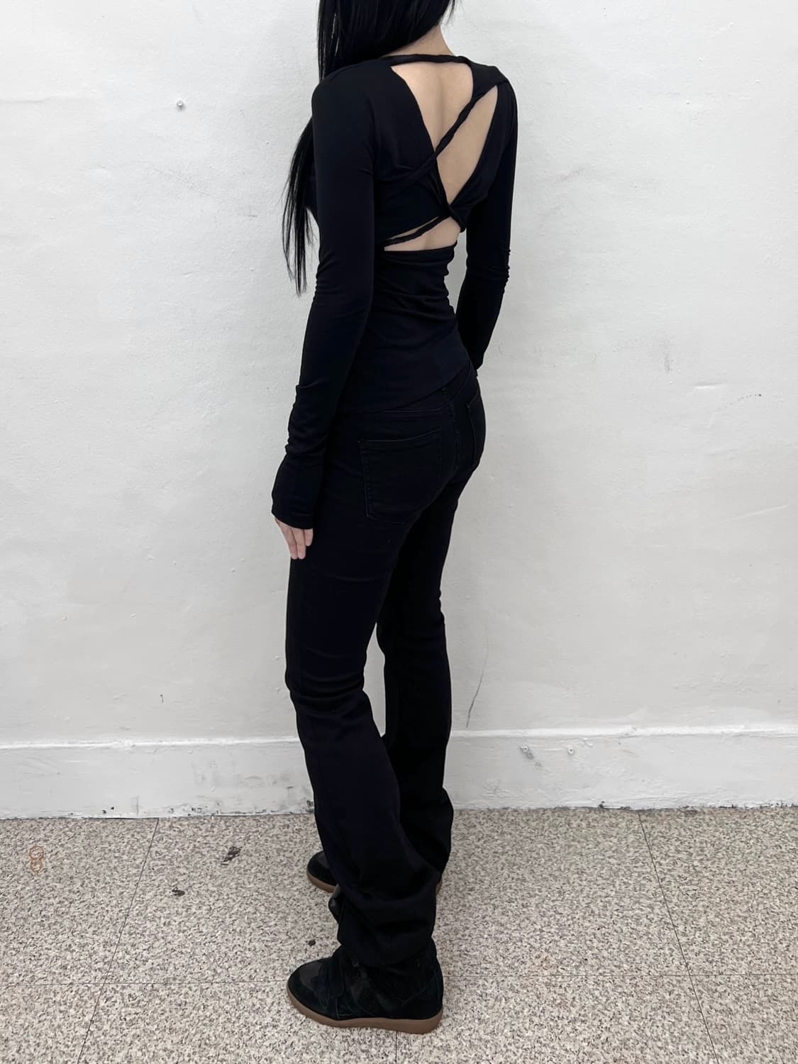 strape back enticement long sleeve 상품이미지1