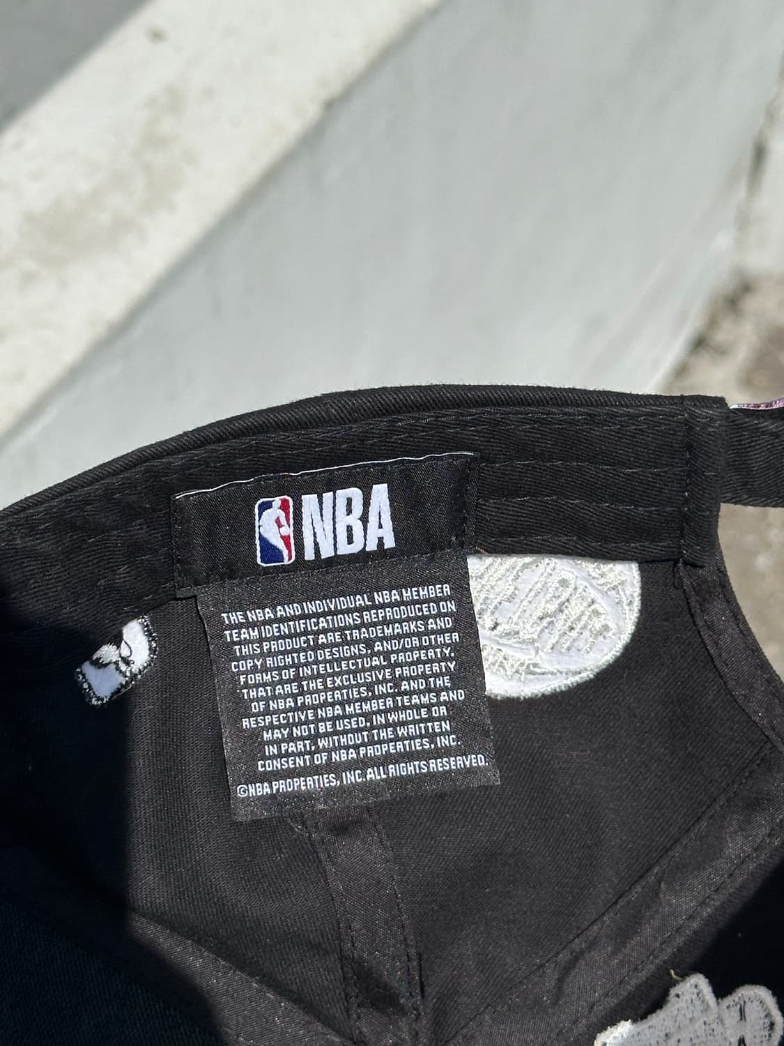 [F] NBA 엔비에이 B로고 블랙 볼캡 모자 상품이미지6