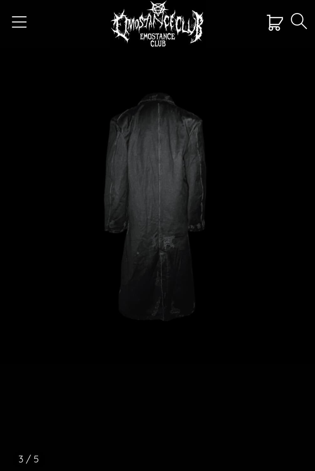 (새상품) 에모스탠스클럽 디스트레스드 데님 코트 2사이즈 상품이미지3