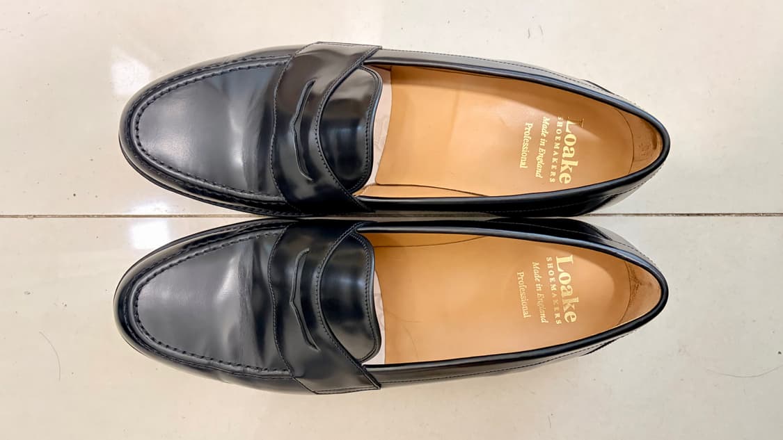 loake 페니로퍼 블랙 eton UK9.5//285 상품이미지2