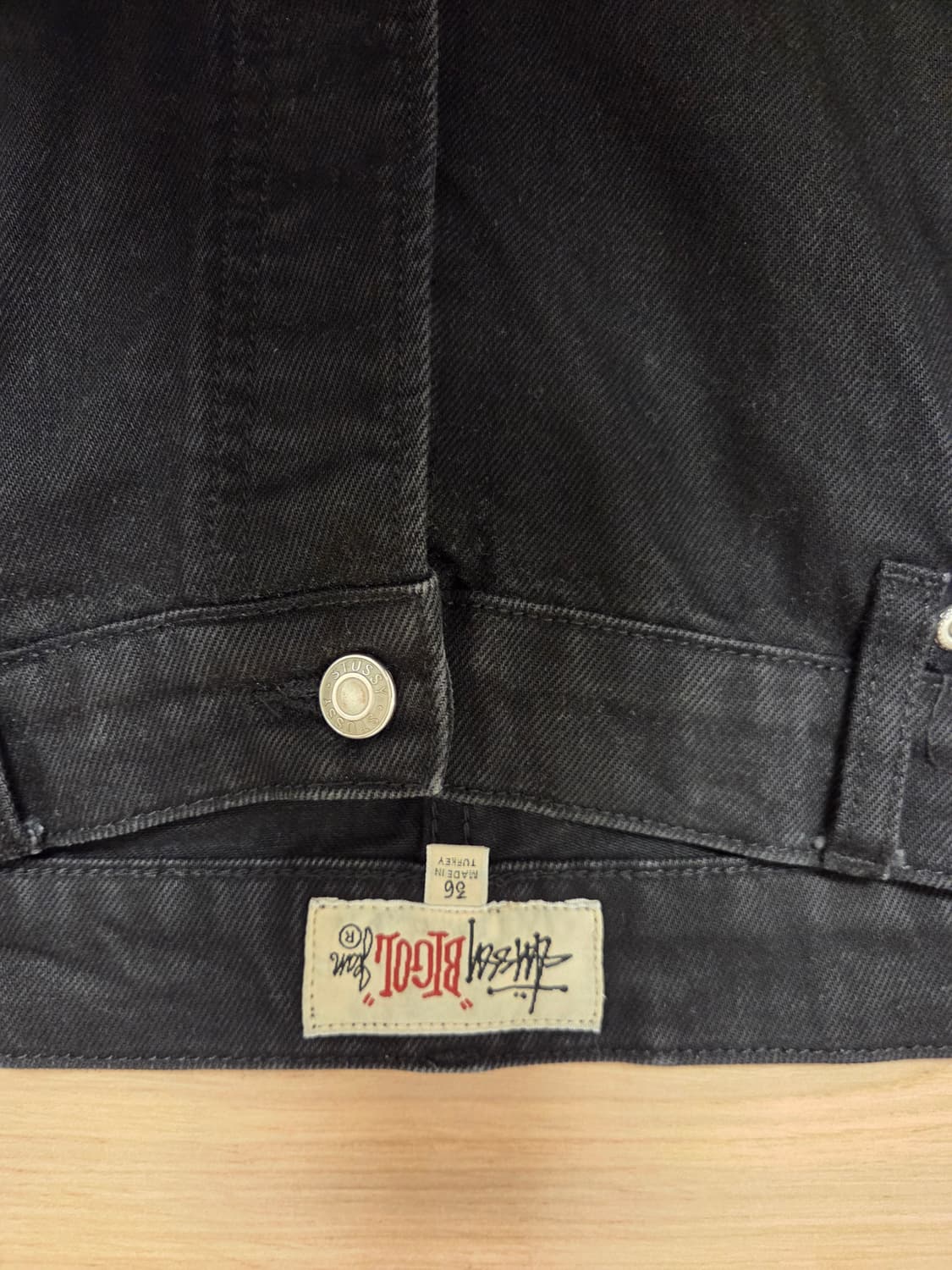 스투시 데님 빅 올 진 블랙 36 상품이미지3