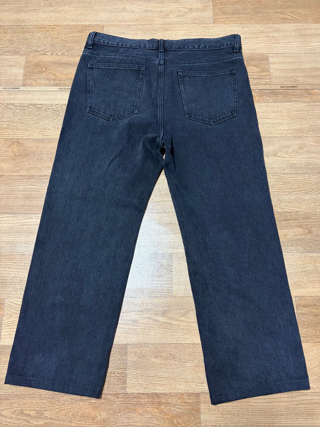 36in)무신사 스트레이트 데님팬츠 워시드블랙 상품이미지2