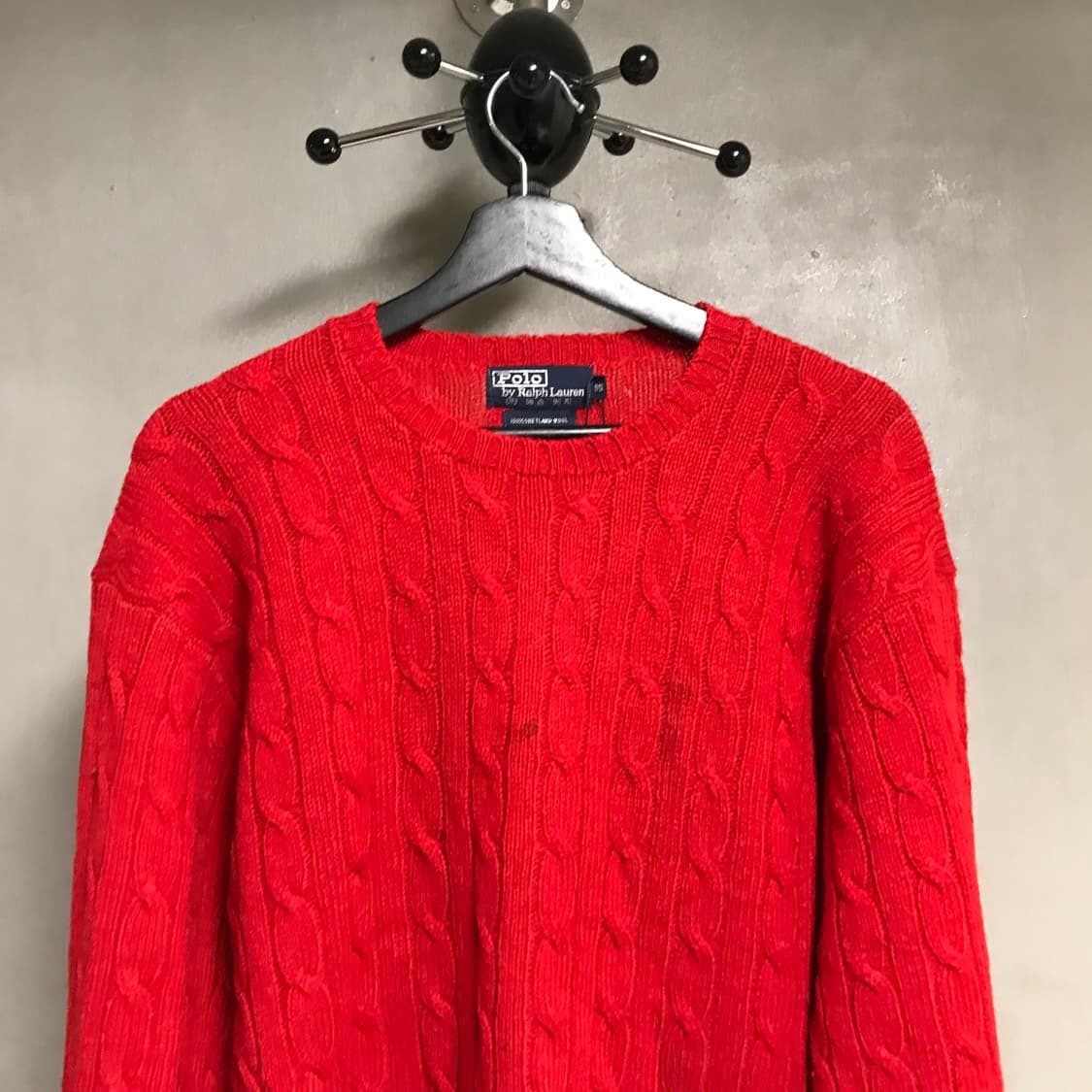 폴로 랄프로렌 케이블 니트 레드 95 상품이미지2