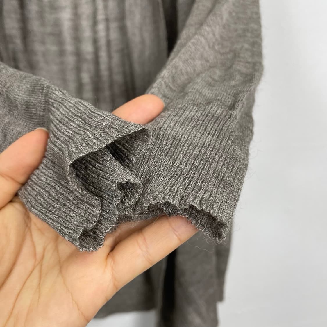 에일린 피셔 EILEEN FISHER 베이비알파카 실크 오픈 가디건 M 상품이미지6